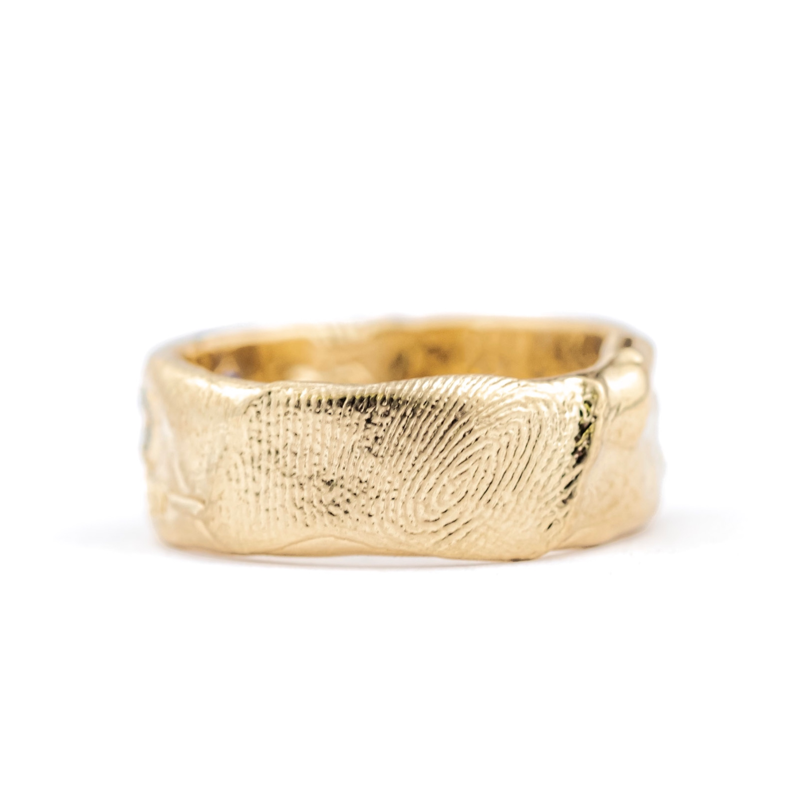 Oval Fingerprint Ring in 10K Yellow Gold JRM22-0004 - Ramsey's Diamond  Jewelers